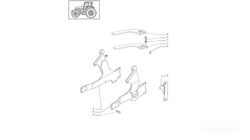 84473365 chasis para New Holland T6010  tractor de ruedas