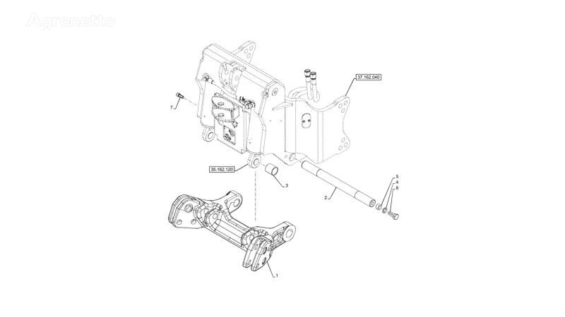 New Holland 87644501 chassis til New Holland T6090 T6070  traktor på hjul