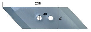 HARDOX500 6013B/L chisel for Bugnot plough