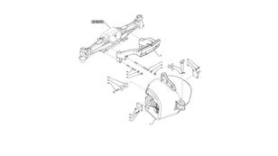 New Holland T6090 T6070 Wspornik obciążników 87540747 87540747 udrykkergaffel til New Holland T6090 traktor på hjul