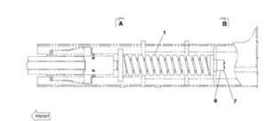 цилиндрическая рессора Case KUA0296 KUA0296 для экскаватора Case CX800 CX800B