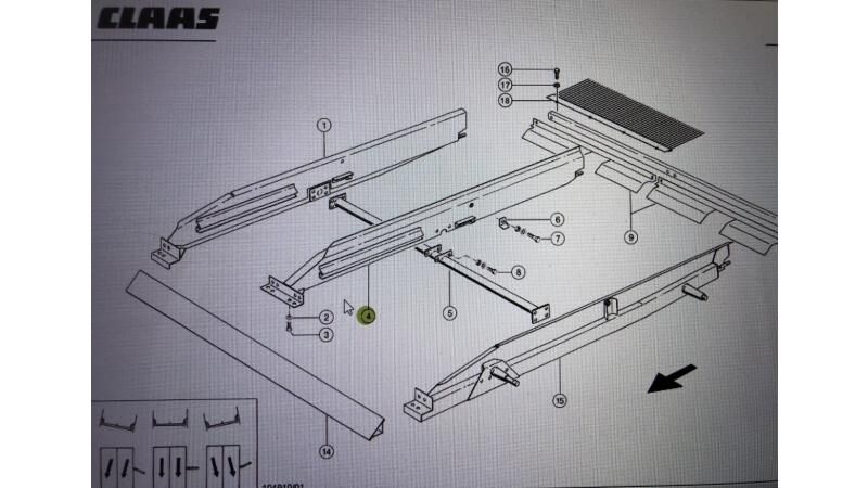 Claas 000 combine harvester sieve for Claas Mega 370-340 grain harvester