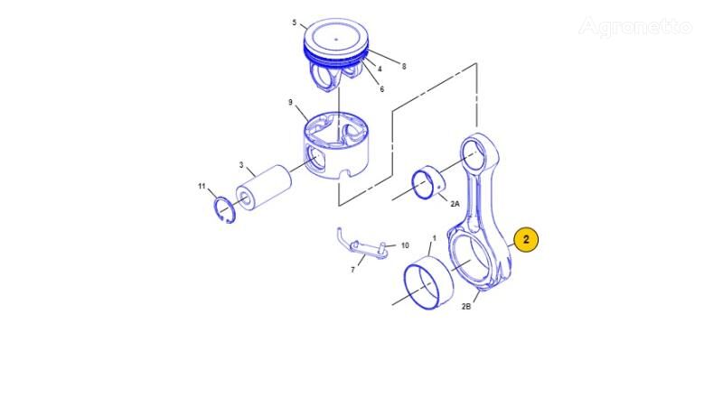 160-8199 connecting rod for wheel tractor