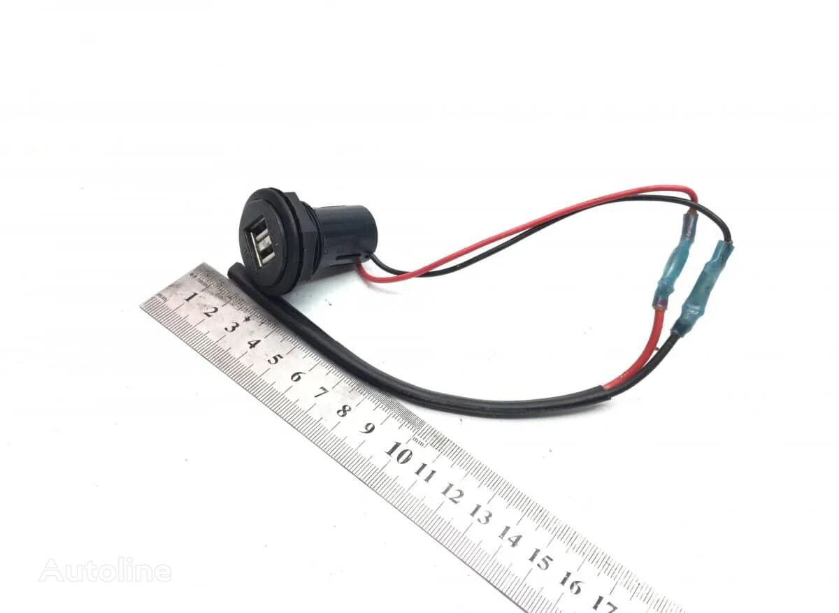 Priză USB Dublă cu Fir, Conector Auto 12V/24V, Negru connector housing for truck