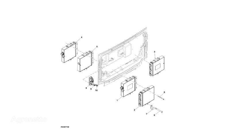 centralina para trator de rodas John Deere 8345R