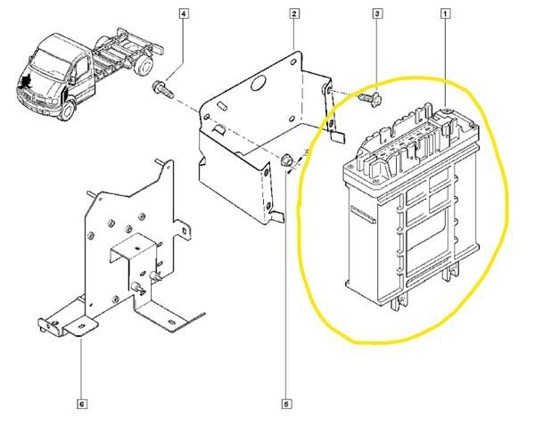 Riadiaca jednotka 8200404535 na nákladného auta Renault Mascott (2007 ->) - Autoline