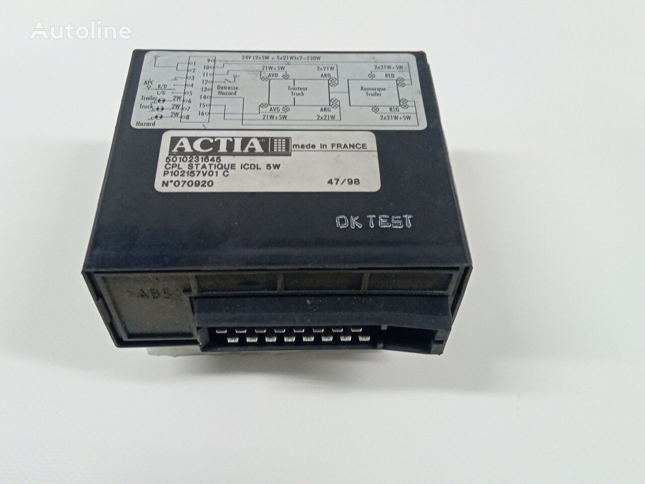 Actia control unit for truck