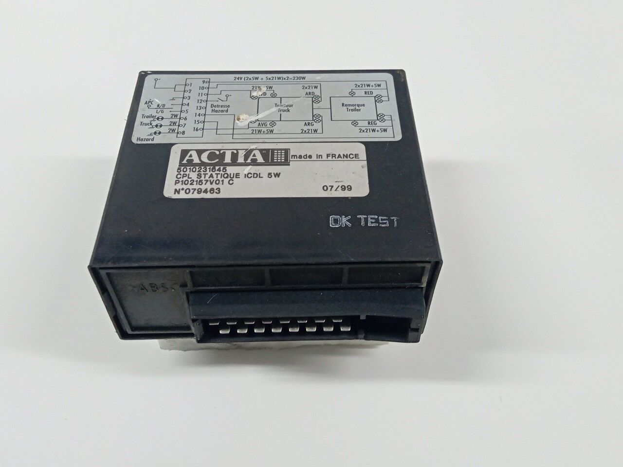 Actia control unit for truck