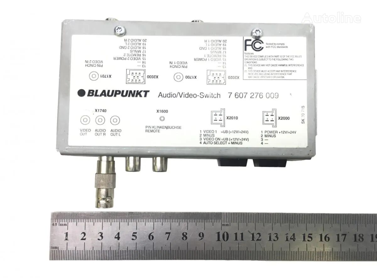 unité de commande Blaupunkt Audio/Video-Switch 7607276009 pour camion