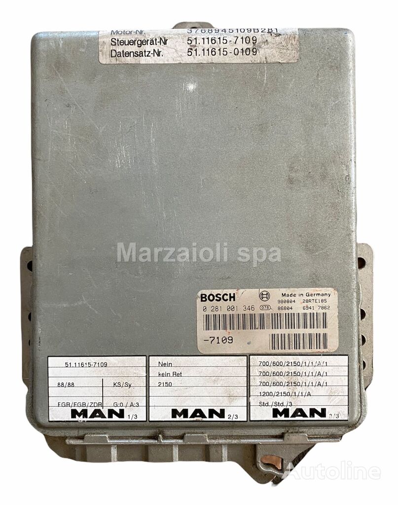 Bosch control unit for MAN truck