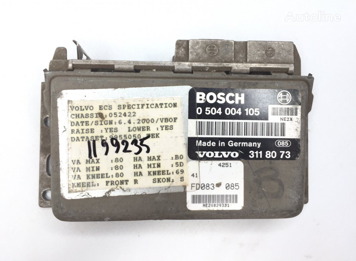 Bosch B10M (01.78-12.03) 3118073 vadības bloks paredzēts Volvo B6, B7, B9, B10, B12 bus (1978-2011) autobusa