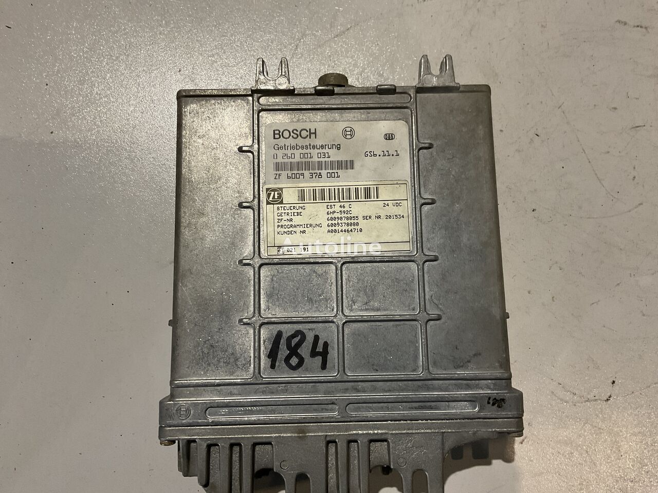 блок управления Bosch ZF Gearbox Control 0260001031 для автобуса Mercedes-Benz