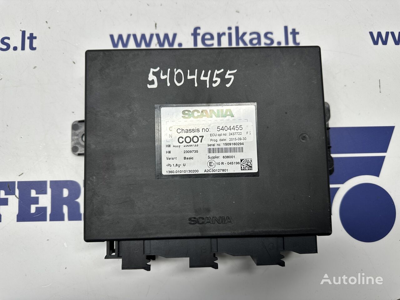 COO7 control unit for Scania R truck tractor