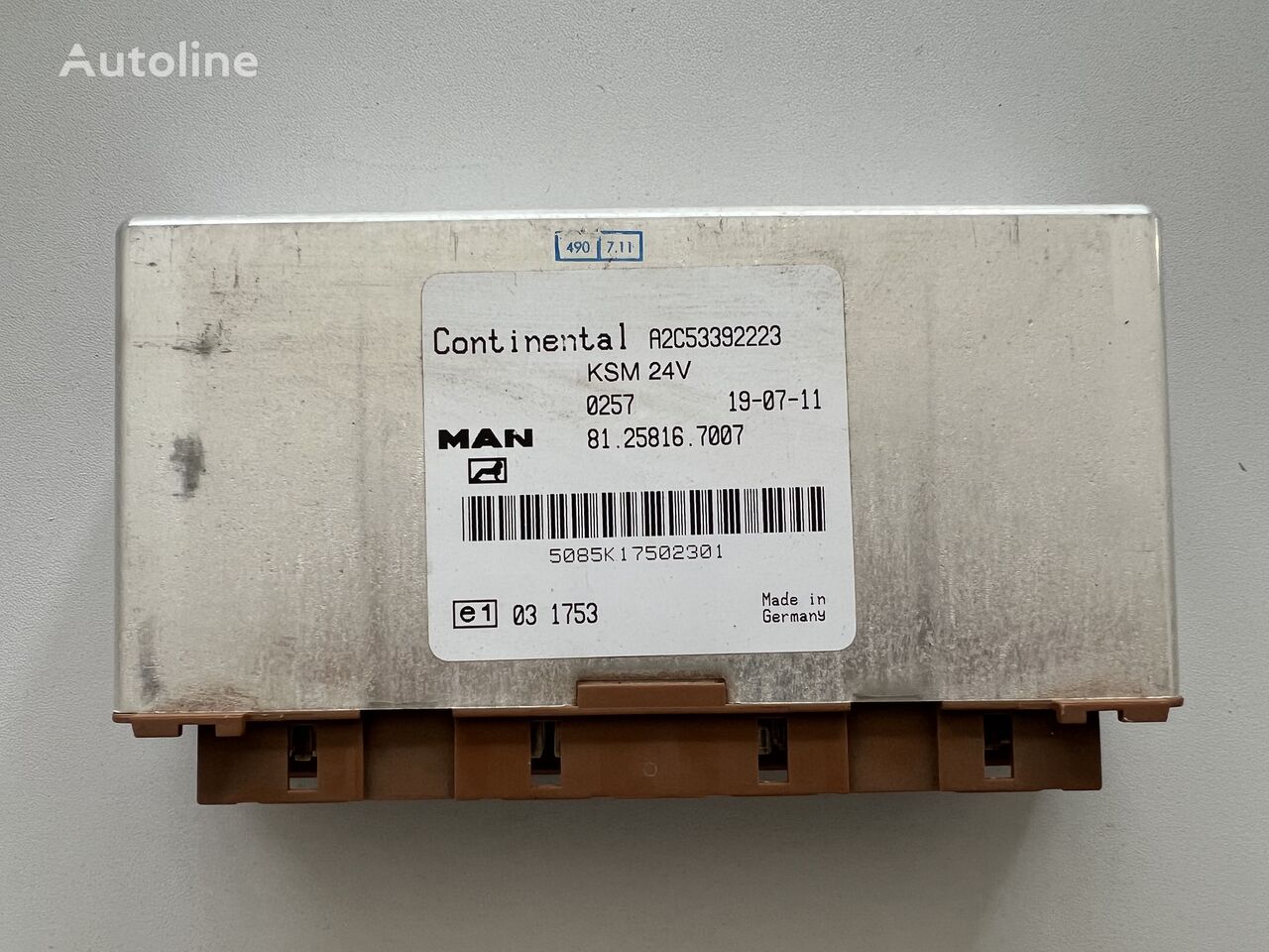 Continental KSM 24V, 81.25816.7007, A2C53392223 control unit for MAN TGS, TGX truck