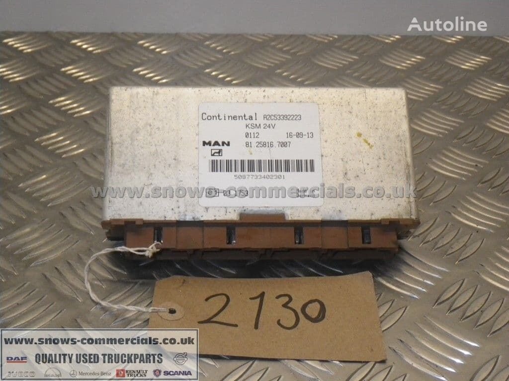 juhtimisplokk Continental KSM ECU 81.25816-7007 tüübi jaoks veoauto MAN TGL