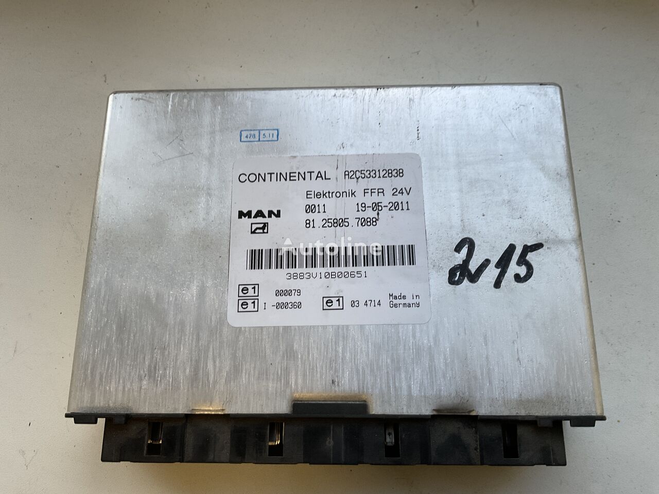 valdymo blokas Continental MAN FFR , ( ) control unit for MAN 81.25805.7088 autobuso MAN Berkhof