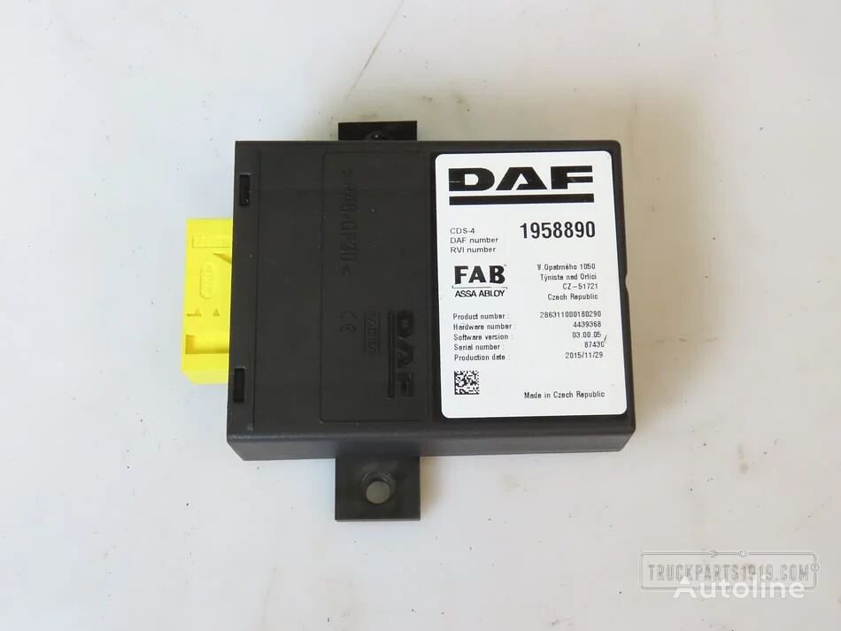 DAF Electrical System CDS-4 stuurkast 1958890 besturingseenheid voor vrachtwagen