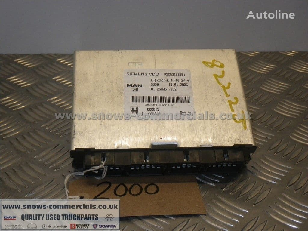 φορτηγό MAN TGL για μονάδα ελέγχου FFR ECU 81.25805-7052