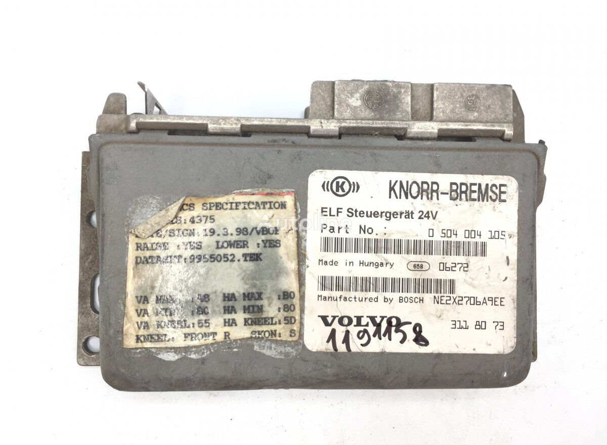 unité de commande Knorr-Bremse B10B (01.78-12.01) 3118073 pour Volvo B6, B7, B9, B10, B12 bus (1978-2011)