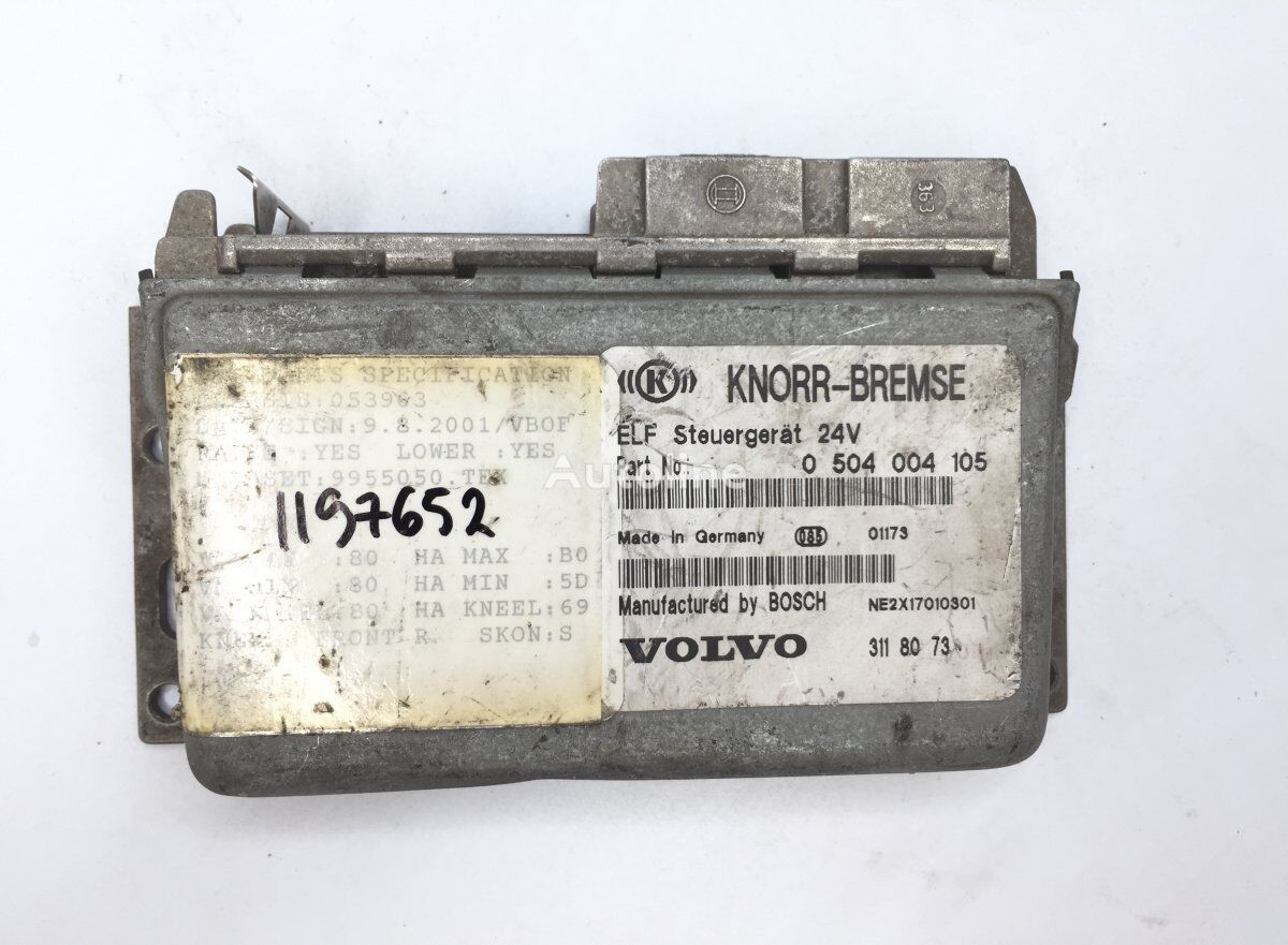 وحدة التحكم Knorr-Bremse B10M (01.78-12.03) 3118073 لـ الباصات Volvo B6, B7, B9, B10, B12 bus (1978-2011)