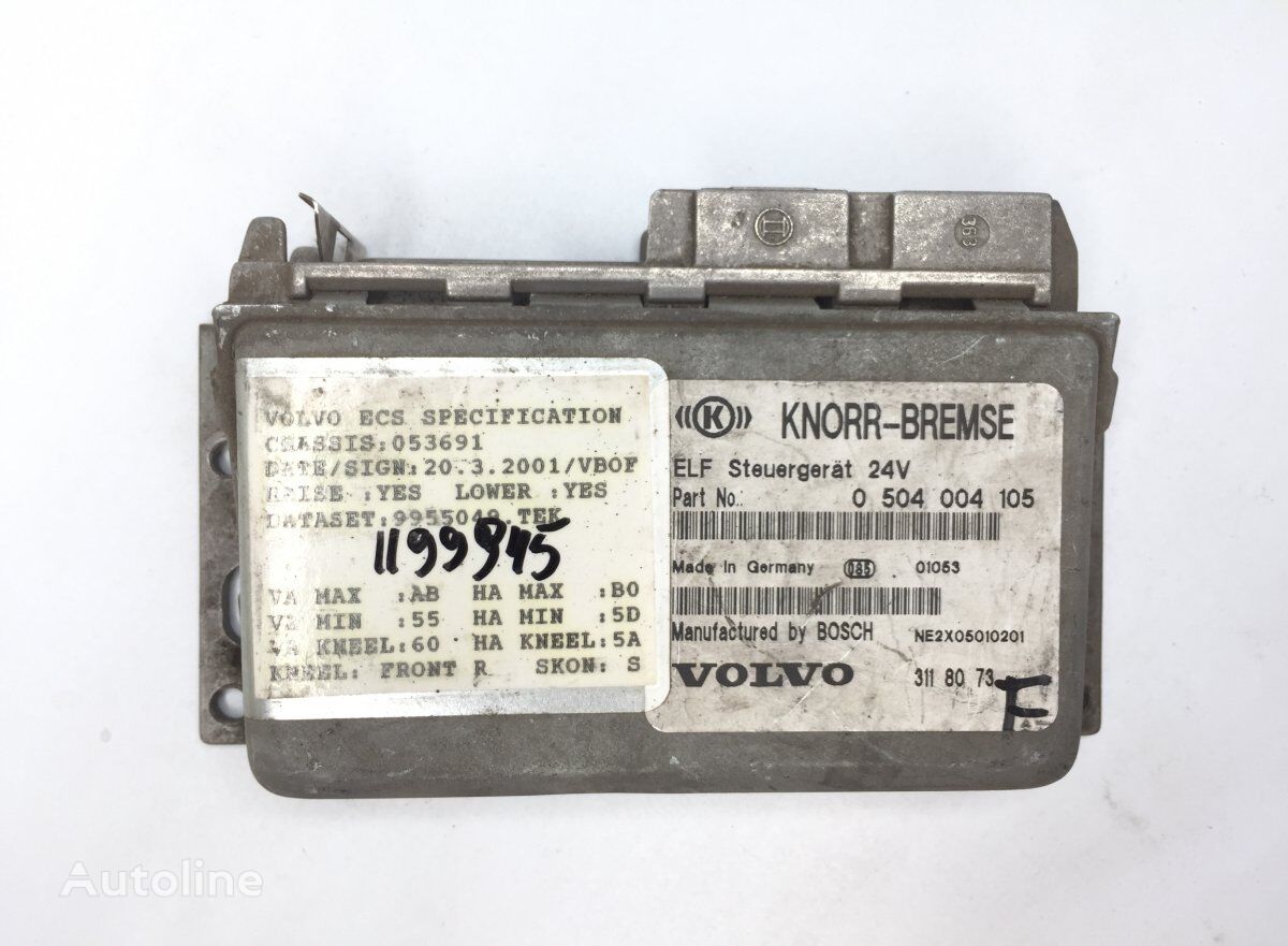 Knorr-Bremse B10M (01.78-12.03) 3118073 control unit for Volvo B6, B7, B9, B10, B12 bus (1978-2011)