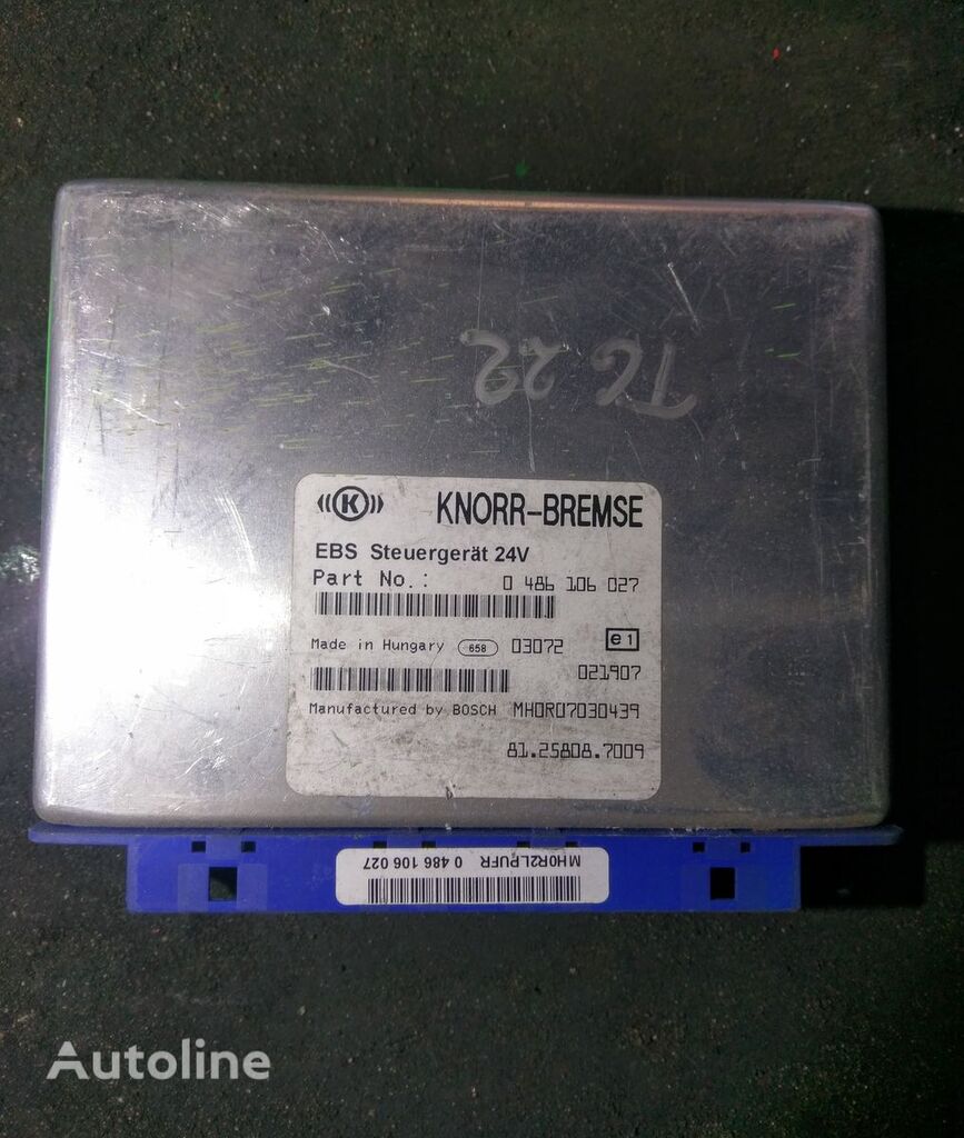 牵引车 MAN TG 的 控制单元 Knorr-Bremse EBS BOSCH 0486106027 81.25808.7009