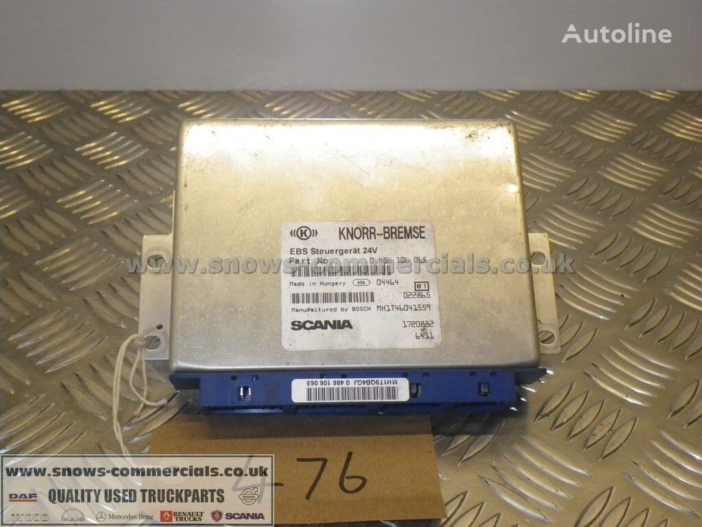 juhtimisplokk Knorr-Bremse EBS ECU 1720882 tüübi jaoks veoauto Scania R420