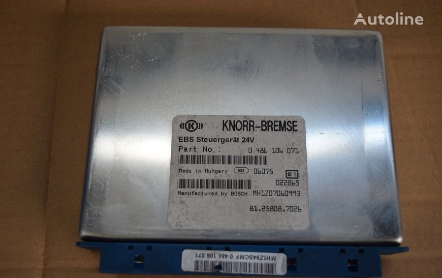 بلوک کنترل کننده Knorr-Bremse STEROWNIK EBS KOMPUTER EBS 7026 برای کامیون MAN TGX TGS TGA