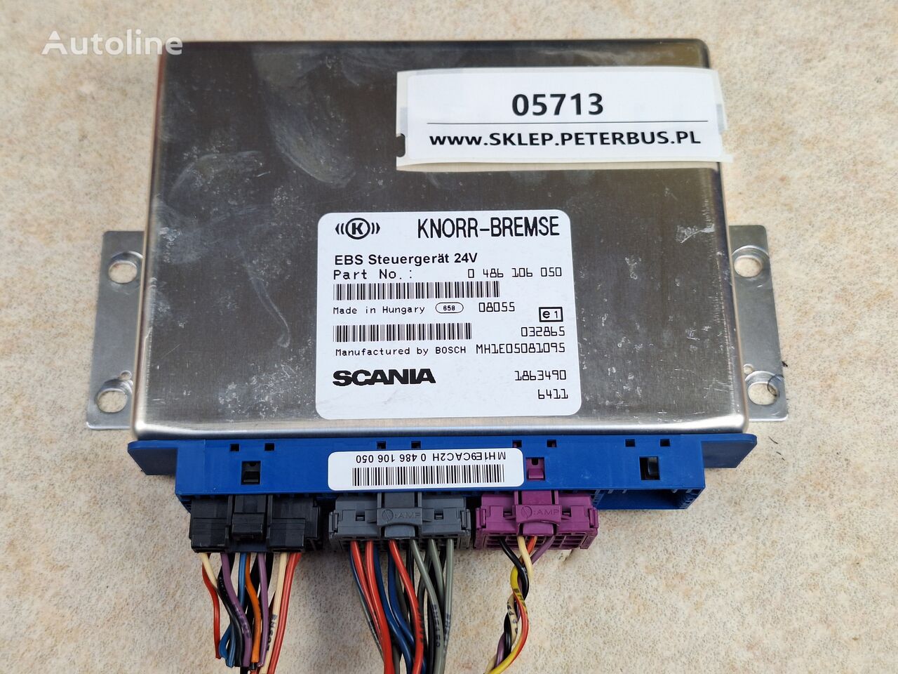 Knorr-Bremse nr 0 486 106 050 unidad de control para Scania autobús