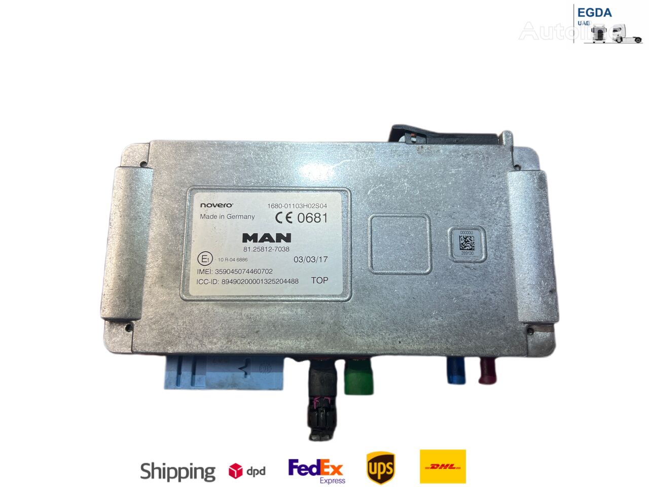 MAN 2016 81258127038 control unit for MAN truck tractor