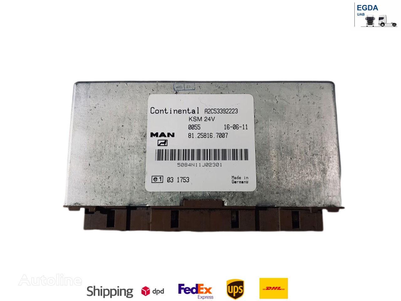 MAN Continental A2C53392223 81.25816.7007 unidad de control para MAN TGX tractora