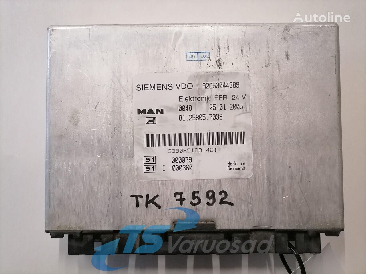 MAN Ecu, FFR 81258057038 upravljačka jedinica za MAN TGA 18.480 tegljača