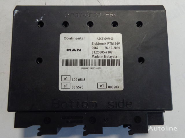 MAN PTM (WORLDWIDE DELIVERY) 81258057107 control unit for MAN TGX truck tractor