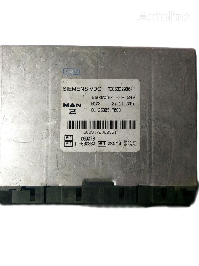 وحدة التحكم MAN SIEMENS VDO Elektronik FFR 81.25805.7069 A2C53220804 لـ السيارات القاطرة MAN TG