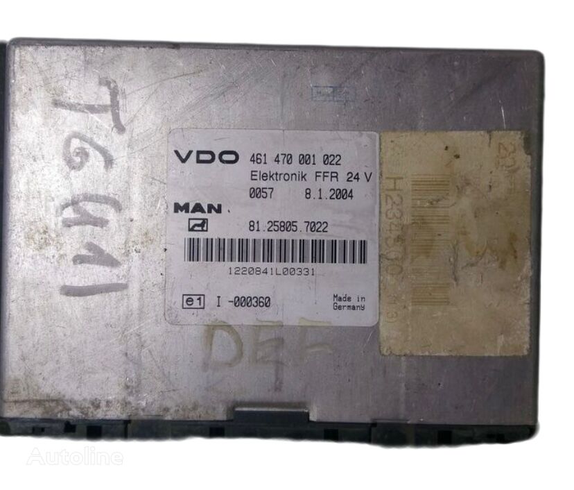 блок управления MAN VDO Elektronik FFR 461470001022 81.25805.7022 0057 для тягача MAN TG