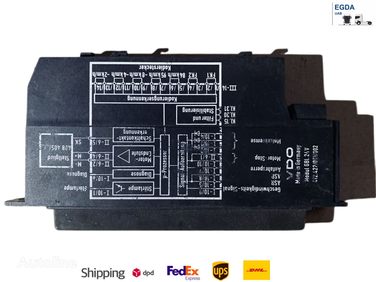 بلوک کنترل کننده Mercedes-Benz 1838 412.422/001.002 برای کامیون