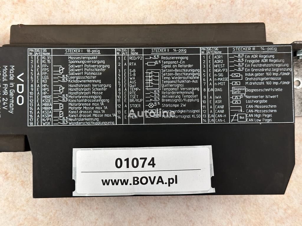 unit kontrol Moduł sterowania VDO FMR 24V numer 412.413/005/007 untuk bus Neoplan