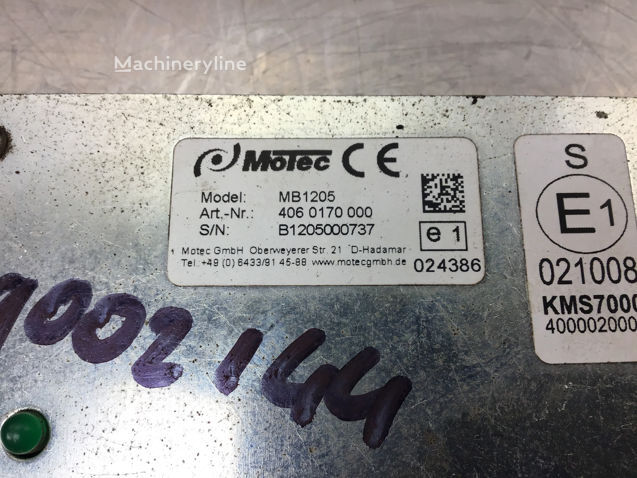 Купить блок управления Motec MB1205 10296720 для экскаватора Liebherr R934C / R317 Li / R900C Li / R924 COMPACT / R924EW / R926 LC / R926 NLC / R926 SLC / R934 IND / A311 Li / R934C HDSL / R944 C / R954C / R964C / R974C / R984 Li | Machineryline AZ Блок управления Motec MB1205 10296720 для экскаватора Liebherr R934C / R317 Li / R900C Li / R924 COMPACT / R924EW / R926 LC / R926 NLC / R926 SLC / R934 IND / A311 Li / R934C HDSL / R944 C / R954C / R964C / R974C / R984 Li - Machineryline