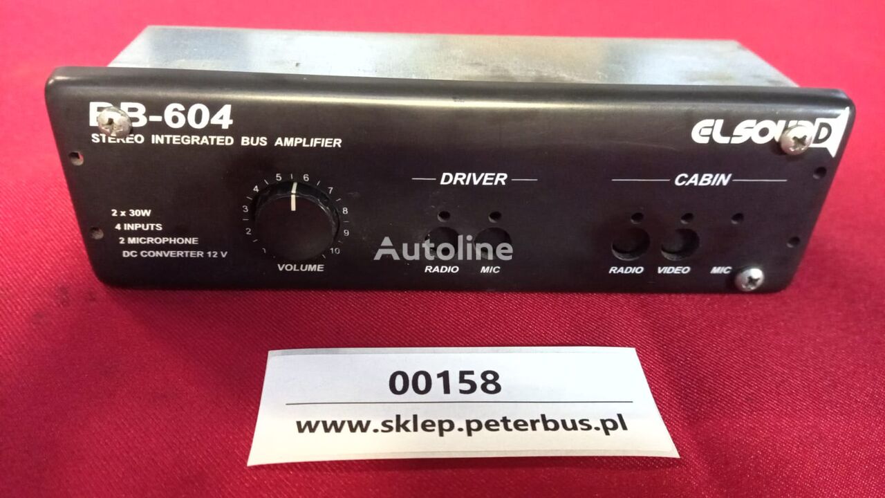 Panel sterowania radio, mikrofon, video, kabina kierowcy / przes control unit for bus