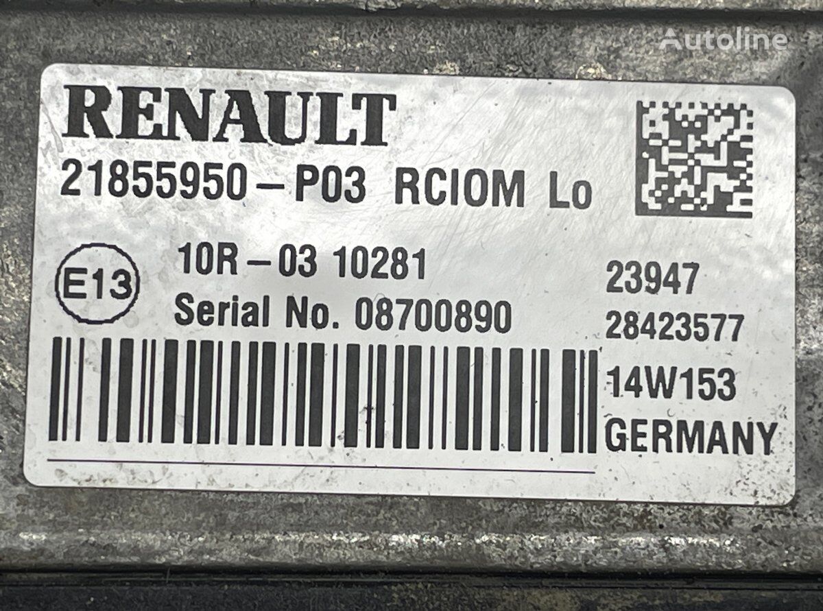 Renault T (01.13-) control unit for Renault T (2013-) truck tractor