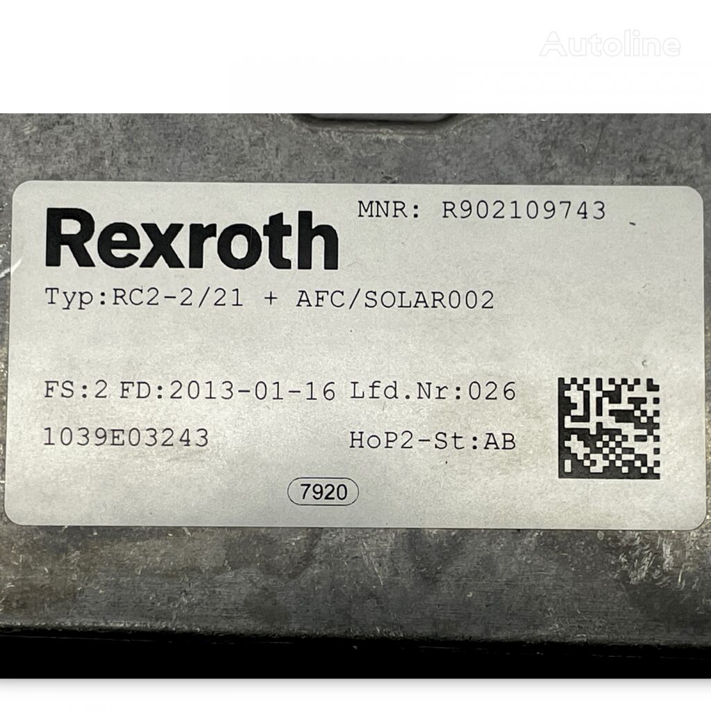 Rexroth Urbino (01.99-) unidad de control para Solaris Urbino, Alpino, Vacanza (1999-) autobús