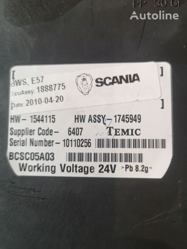 Scania BWS E57 1888775 control unit for Scania P400  , 1888775 truck - Autoline