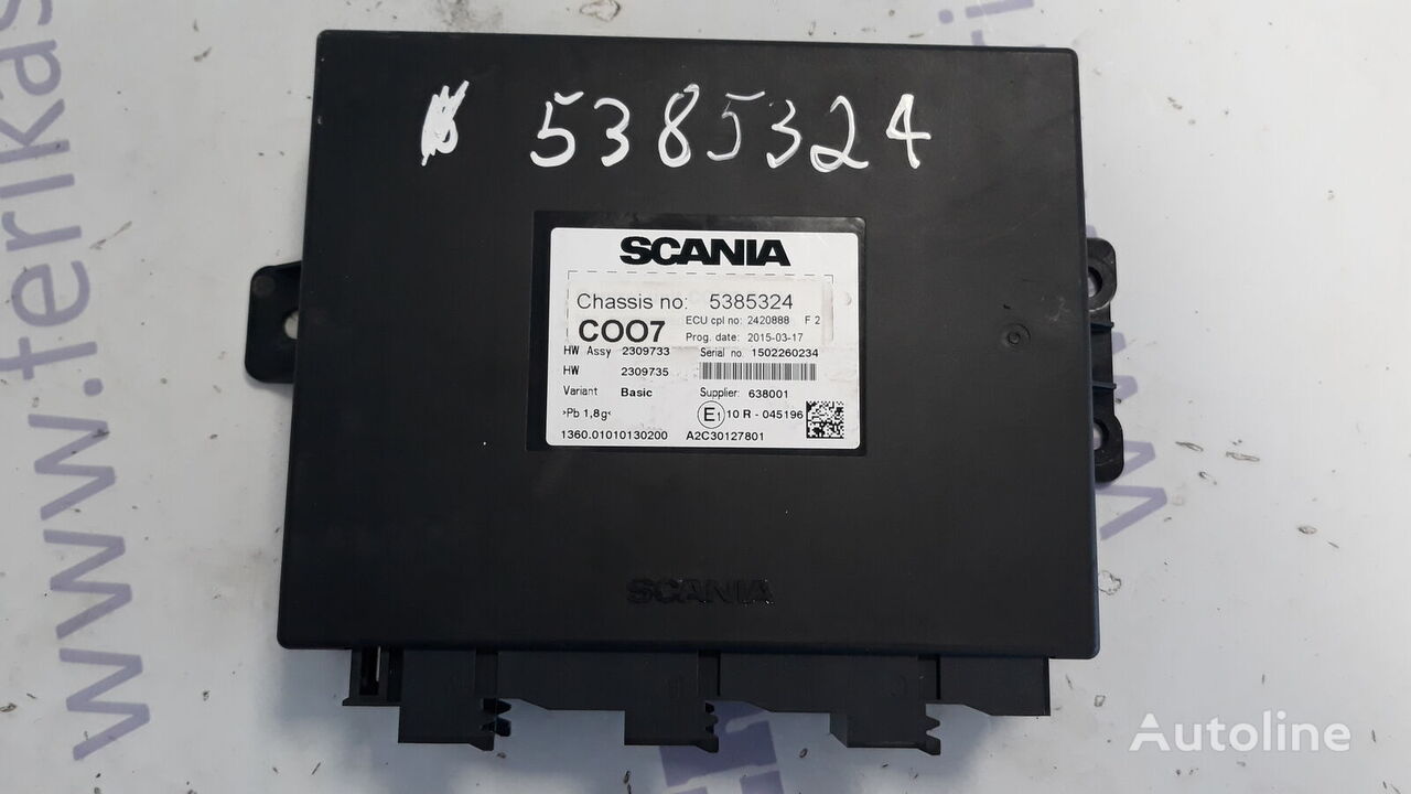 Scania COO7 control unit 2721555 for Scania R truck tractor