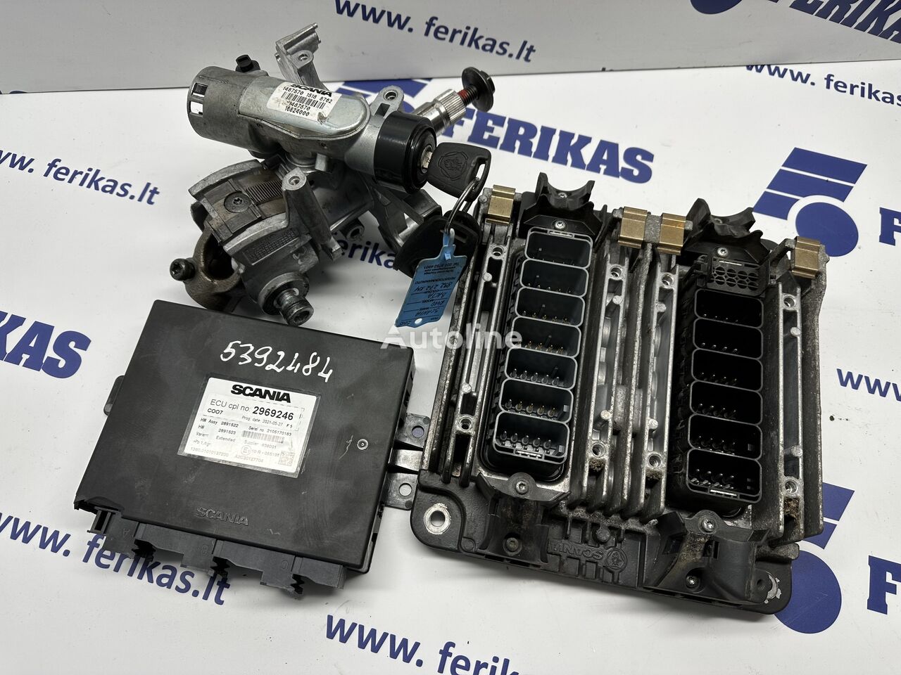 Unité de commande Scania DC13 115 EURO 6 engine start set, ignition set pour tracteur routier Scania R - Autoline