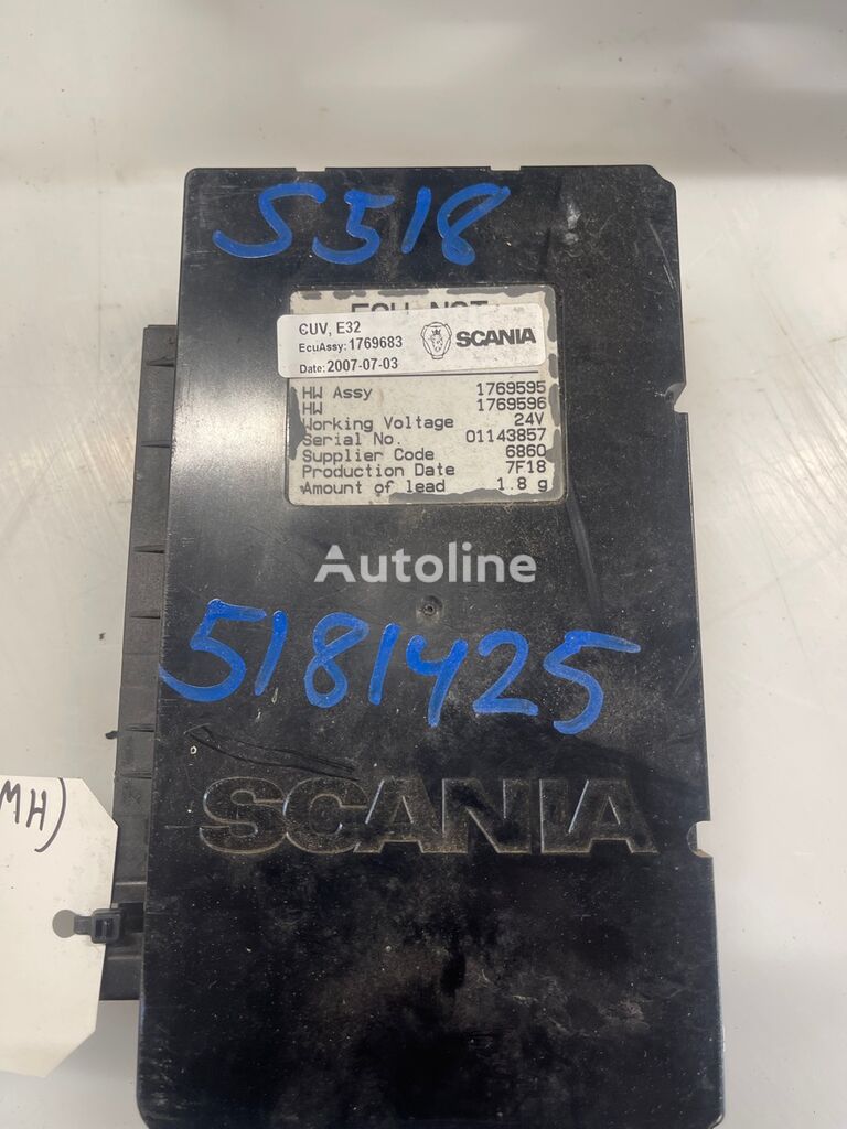 unité de commande Scania ECU VIS 1769683 pour camion