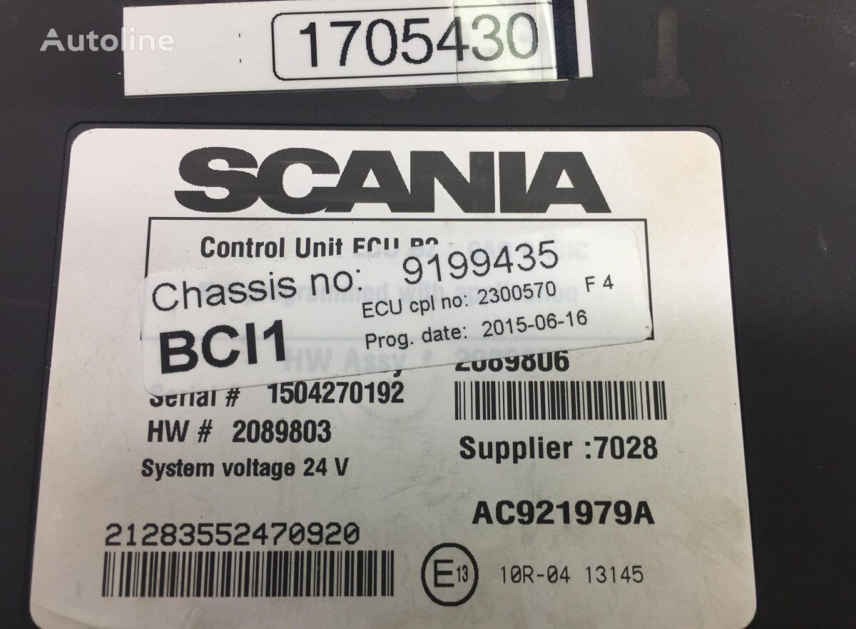 Scania R-Series (01.13-) unidad de control para Scania P,G,R,T-series (2004-2017) cabeza tractora