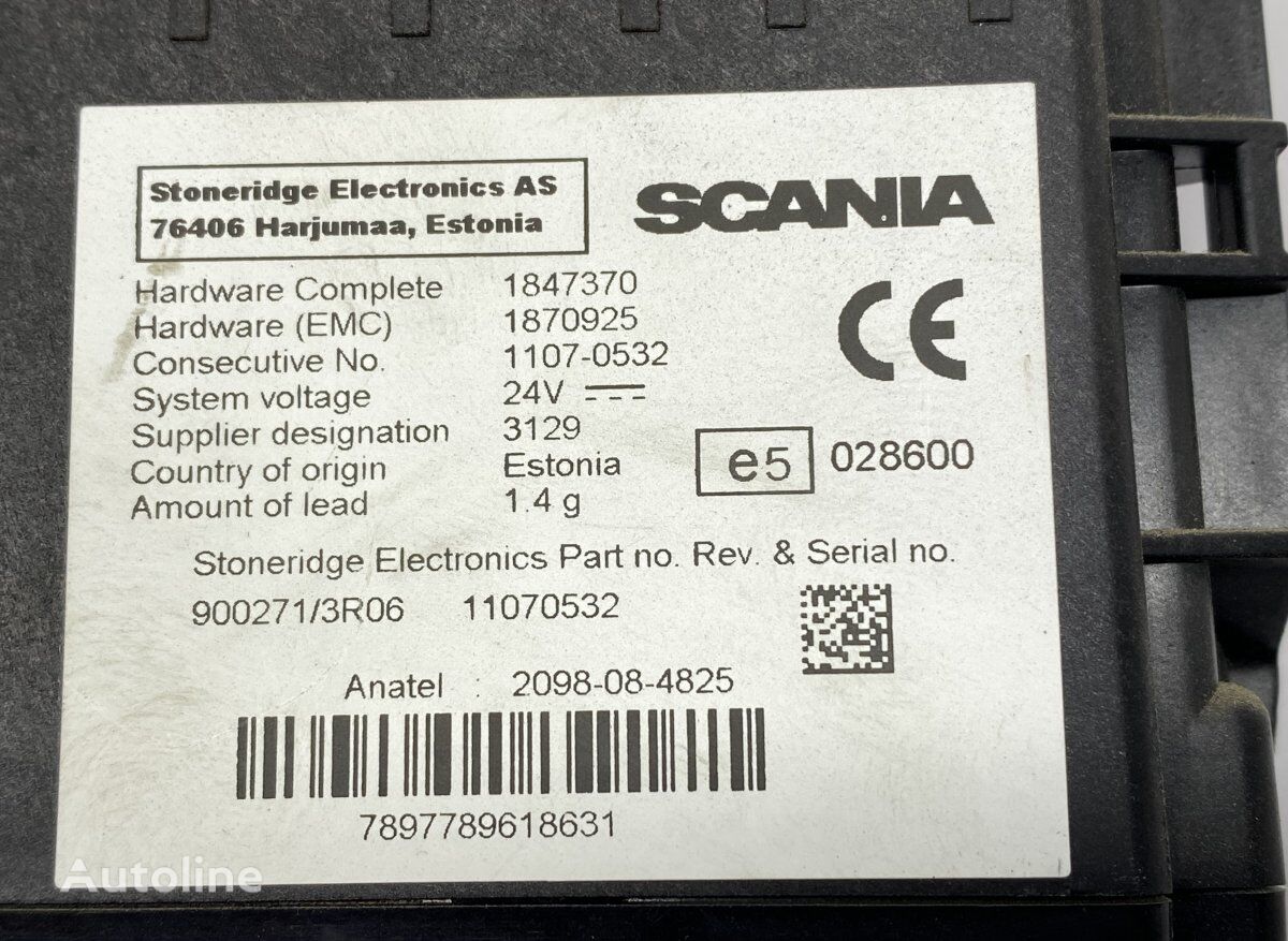 unité de commande Scania R-series (01.04-) pour tracteur routier Scania P,G,R,T-series (2004-2017)