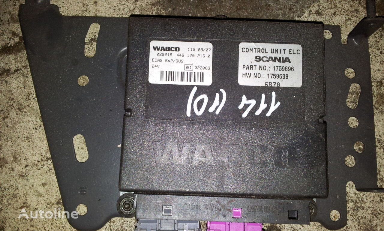 unitate de control Scania T, P, G, R, L, series EURO3, EURO4, EURO5, HPI, XPI, ECAS, ELC, pentru cap tractor Scania R