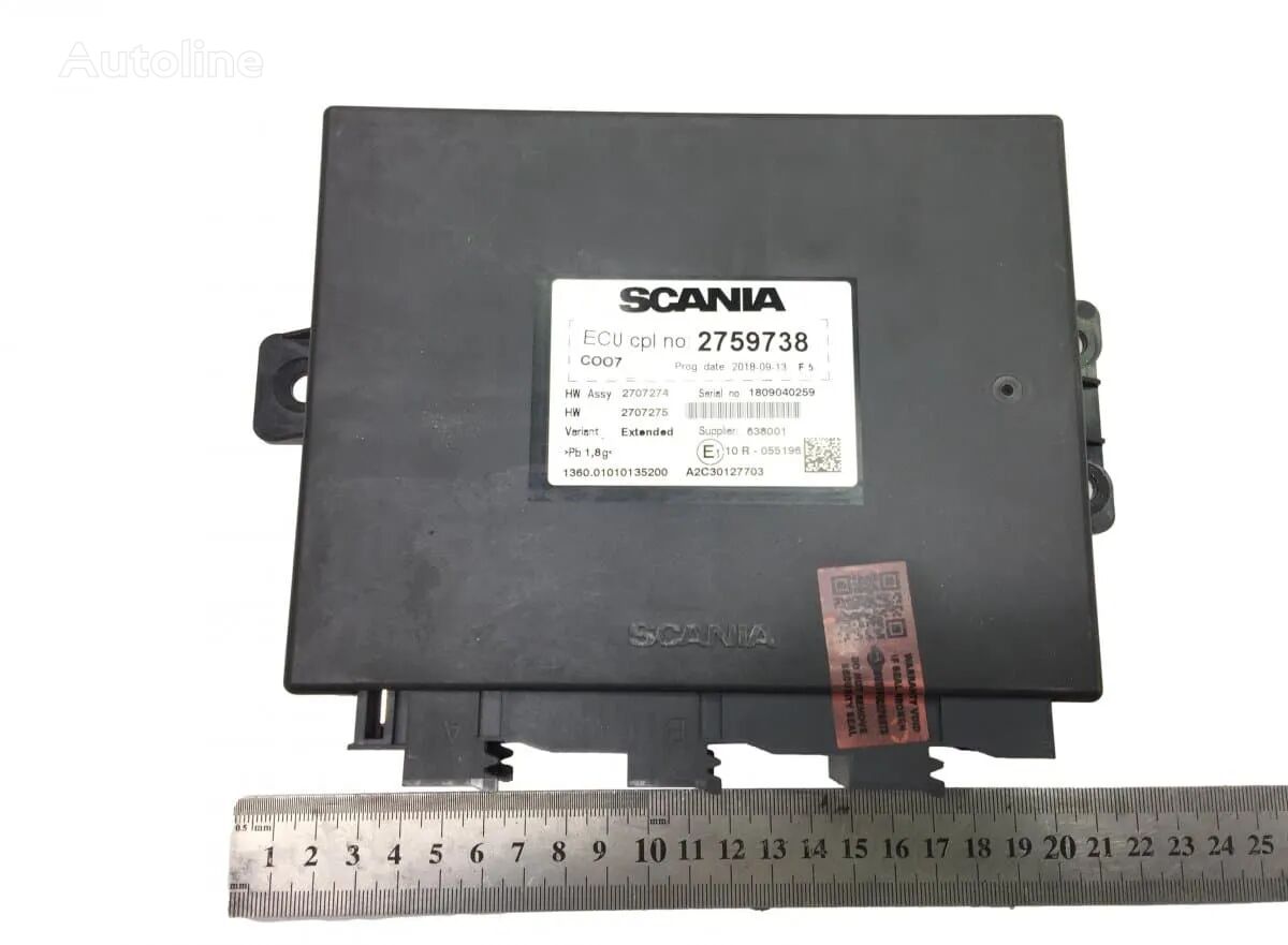 unité de commande Unitate de Control ECU 2759738 pour camion Scania COO7