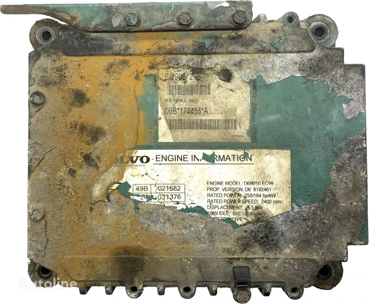 centralina Unitate de Control Motor ECU para camião Volvo D6B174455A D6B250 EC99 250/184 hp/kW